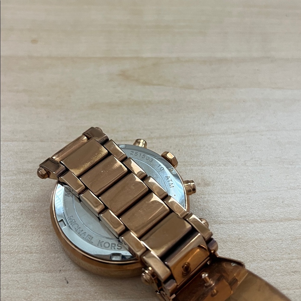 Michael Kors Rose Gold Women's Watch with Crystal Accents - Picture 2 of 4